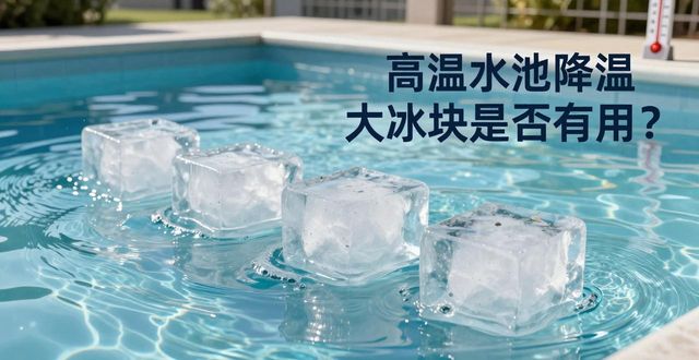 大冰块游泳池降温效果_济宁高温水池降温大冰块_冰块降温实际应用分析